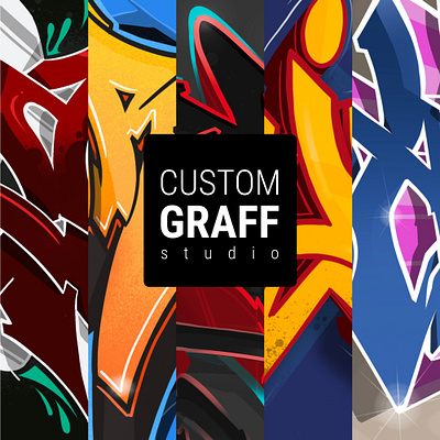Custom Graff Studio color colors custom design drew graffiti illustration lettering name sketch