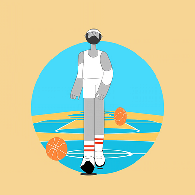 Basketball Player ⛹🏻🏀 2d animation animation walk
