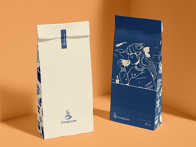 Tea package | mockup ai branding color illustration logo mockup orange package photoshop symphony tea