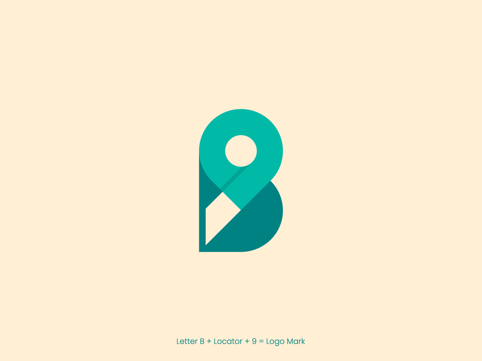 Letter B + 9 + Locator by MD Jahirul Hauq Jony on Dribbble
