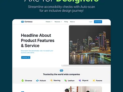 "Auto scan" in Axe for Designers accessibility accessibility matters auto scan design figma figma plugin graphic design illustration ui web accessibility