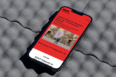 UX & UI for Edit Napoli colors flat design minimal product design red ui ux