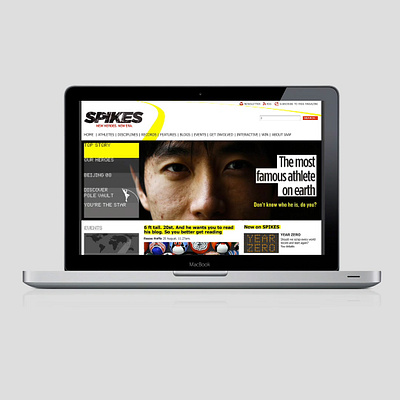 Spikes Magazine (World Athletics) 2008 branding graphic design logo ui web web des website world athletics