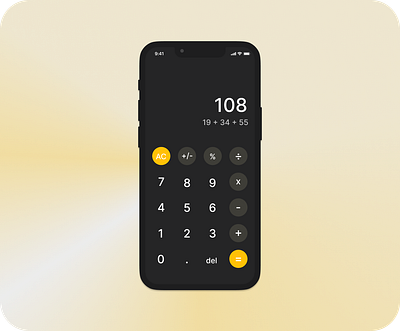 Daily UI #004 - Calculator ui