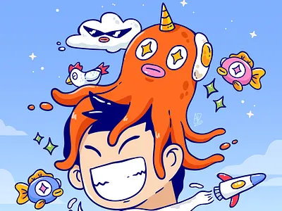 😅✨️ adobeillustration art branding characterdesign dailyillustration digitalartwok doodle feelings graphic design illustration illustrationartists modernart monster originalcharacter vectorart