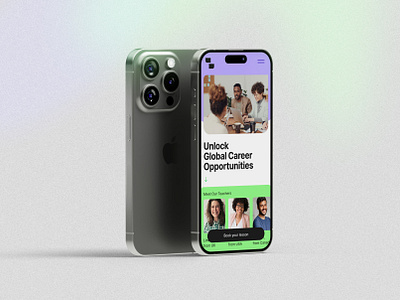 Concept (Ux&Ui Language app) app design flat design green light product design product ideation purple ui ux
