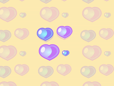 Pop Up Heart Animated Emote animation graphic design illustration inkscape motion graphics unity