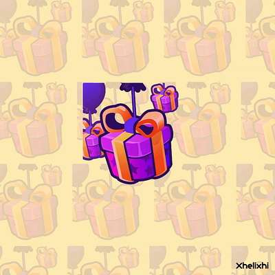 Gift Emote / GiftSub animation graphic design inkscape motion graphics unity