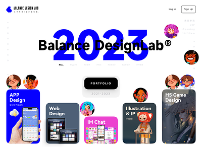 2023 Portfolio😊 3d animation graphic design ip ui ux