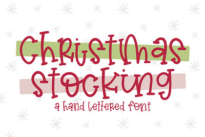 Christmas Stocking christmas christmas font fun font handwriting font happy holidays holiday holiday font holiday font merry christmas playful font winter winter font