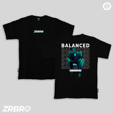 BALANCED Attitude - ZRBRO branding brutalist design clothing clothing design design graphic design streetwear tshirt