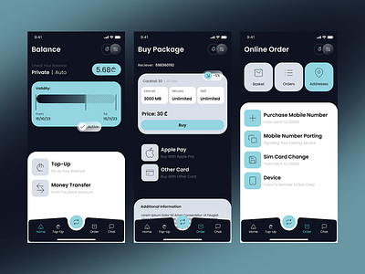 "Magti" app redesign application baby blue branding designer georgia interface mobile tbilisi ui ux webdesign