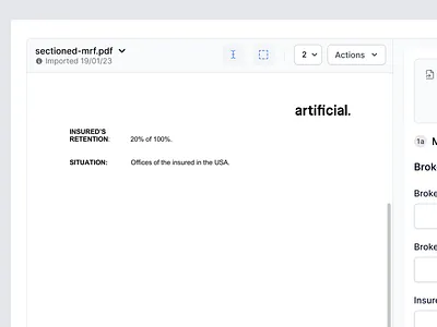 Document tools design document tools file preview insurtech saas tailwind tailwindcss toolbar web design