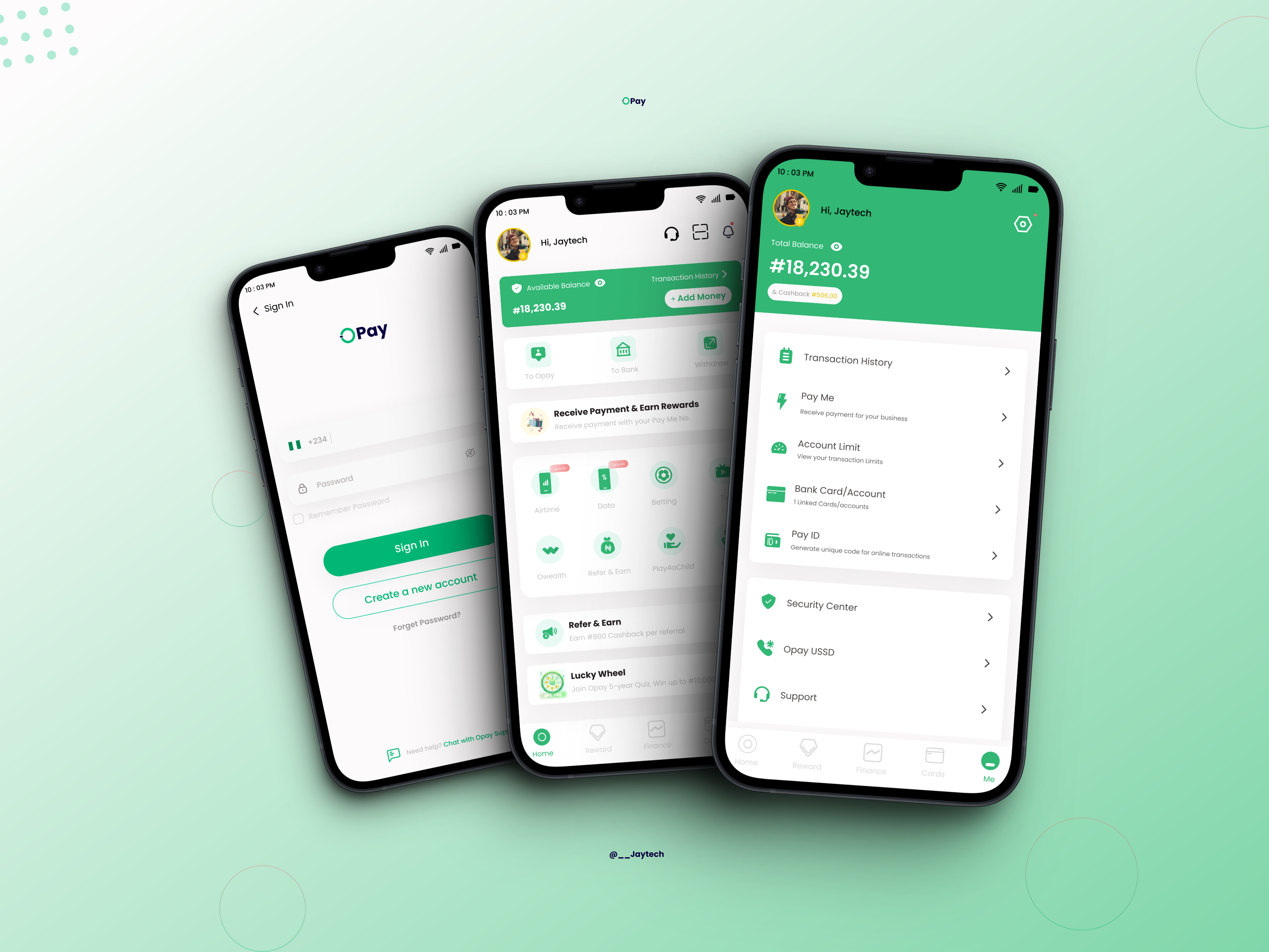 Opay Fintech/Finance mobile UI/UX design app by Okeke Festus on Dribbble