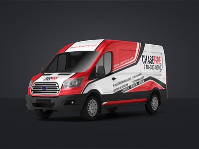 Chase Fire Van Wrap Design | Vehicle Wrapping | Car Wraps adobe illustrator bmw branding car wrap decal design ford transit graphic design illustration livery minimal truck van vector vehicle vehile wrap vinyl wrap wrap design wrapping