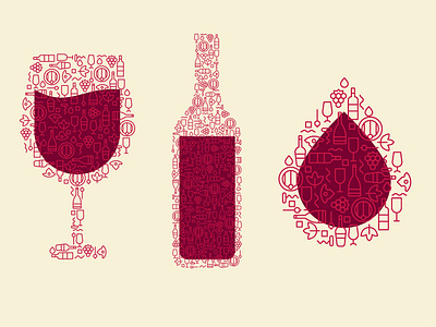 Wine alcohol art bottle cocktail concept design draw drink drop glass icon illustration line print red retro solhouette vector vintage wine