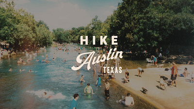 Logo design for an Austin outdoor charity. austin branding hiking logo design outdoor outdoorsy retro logo texas