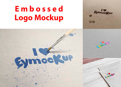 Embossed Logo Mockup (PSD) download mock up download mockup logo mockup mockup mockups psd psd mockup