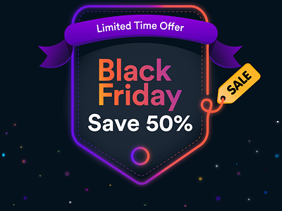 Black Friday Campaign animation black friday black friday campaign city city at night city lights city lights at night heart beat effect label light effect limited time offer sale sale label save 50