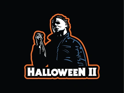 Official Halloween II Jersey branding design halloween ii horror ice hockey illustration logo logos michael myers sports sports branding vector