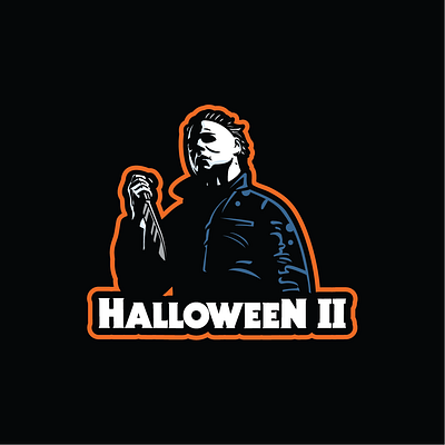 Official Halloween II Jersey branding design halloween ii horror ice hockey illustration logo logos michael myers sports sports branding vector