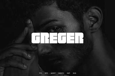 Greger - Display Typeface bigletter branding breakletter fatletters greattypo greger display typeface headline largtext megaheadline stunning supercatchy