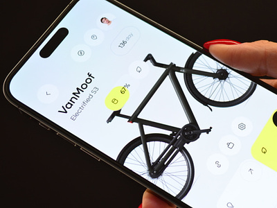 VanMoof - Smart Bike App app automation b2b bicycle bike biking control crm cycling cyclist design ios management mobile route saas smart tracker ui ux