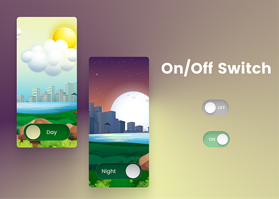 On/Off Switch branding dailyui design graphic design illustration ui