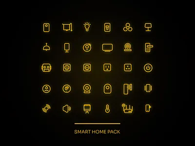 Smart Home | Icon Pack devices electronic icon icons outline pack set smart smart home stroke ui vector
