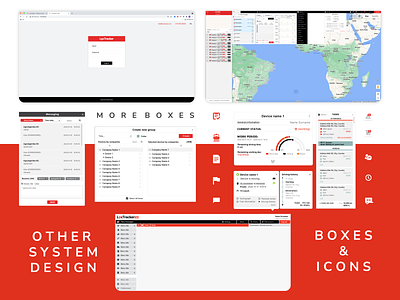 SYSTEM BRAND DESIGN + BOXES + ICONS boxes brand design branding design graphic design icon design icon set menu design simple design system design ui uiux