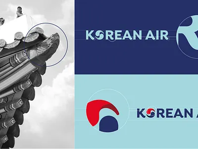 Korean Air Rebranding Concept branding graphic design logo