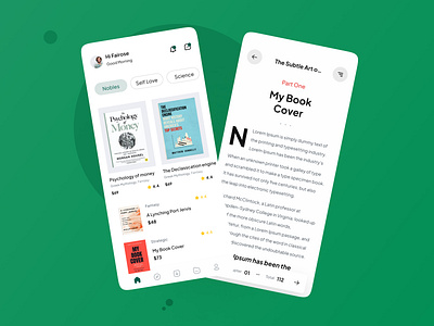 Book Store Design - Andriod/Ios app app design book book design book design app book design store book ux branding design graphic design typography ui ux