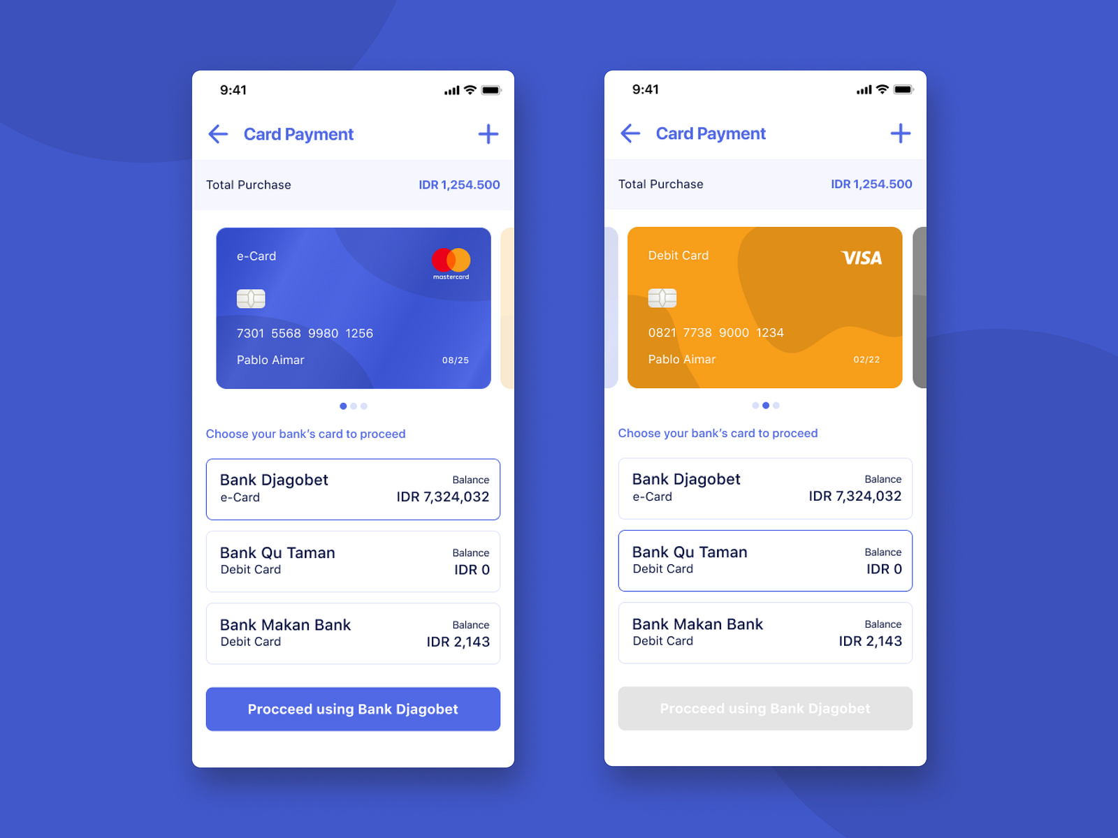 Card Payment by Samuel Hasaja Putra on Dribbble