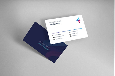 Design of business card 2 branding design graphic design