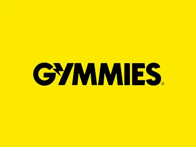 Gymmies Fitness Nutrition Brand bold candy design fitness food gummy gym icon illustration logo minimal modern simple sweets symbol ui