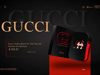 Gucci's Fragrance website ! 3d animation branding graphic design logo motion graphics ui