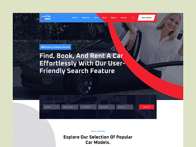 Car rental website design car rental car rental landing page car rental mobile app car rental website design corporate website