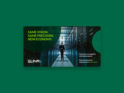 GLP - Banner design banner data center global glp green krisdoda logistics
