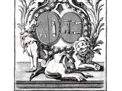 Ex-libris pour une dame de qualité bookplate devise ex libris heraldic heraldry