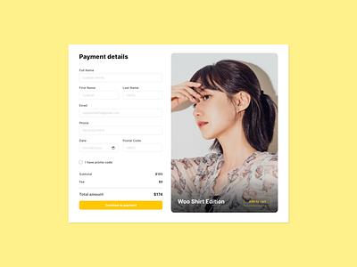 Paytails: Payment Section Page