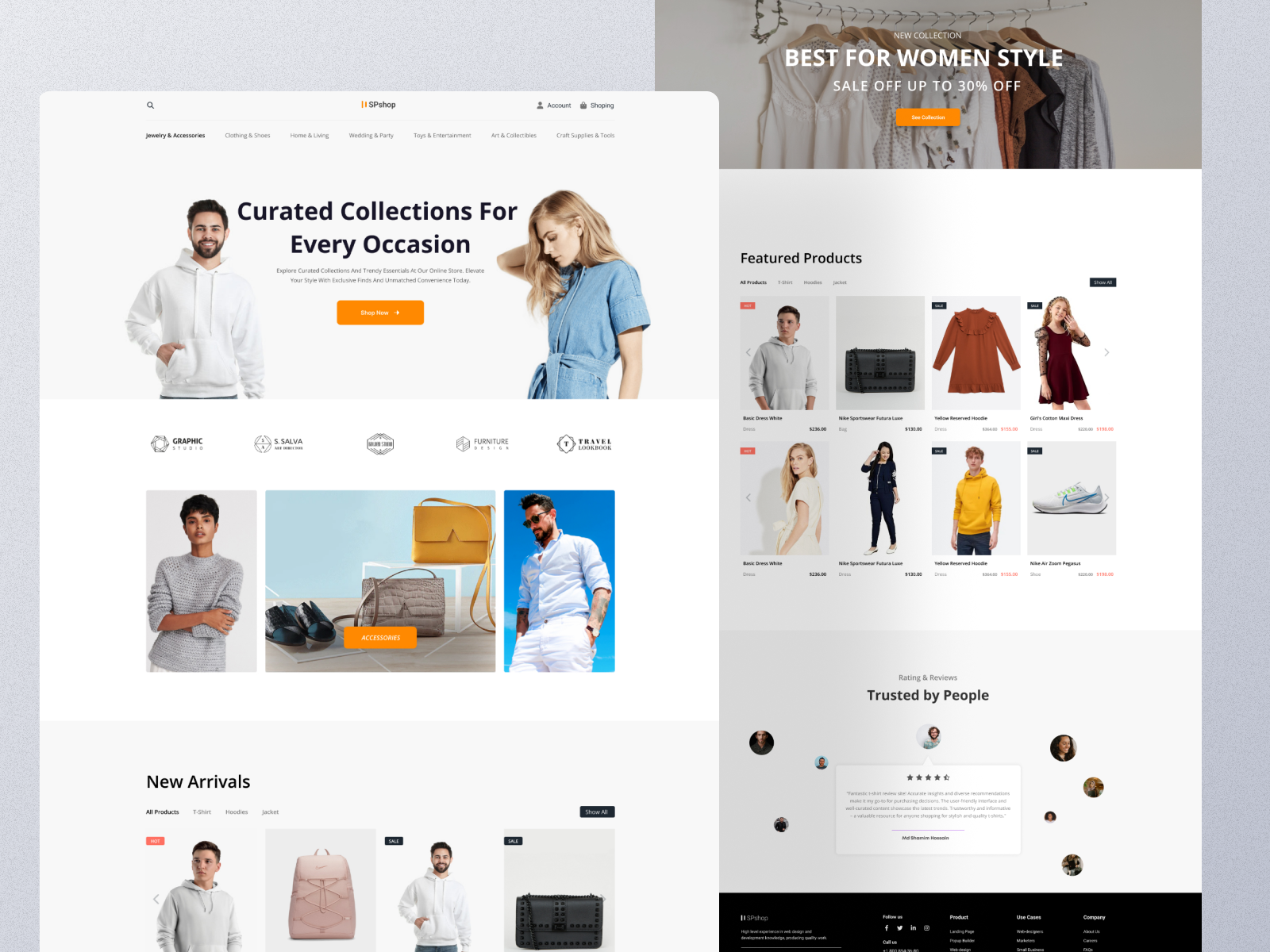 E-commerce website landing page design Shopify by MD shamim Hossain on ...