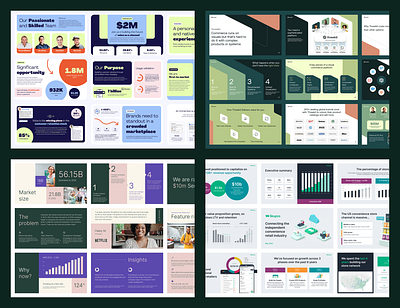 Recent Pitch Decks! b2b brand brand designer branding data deck funding google slides investor deck keynote modern power point ppt saas series a slides