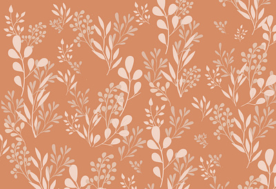 Cinnamon Chalk brown floral graphic design illustration minimalism monotone nature inspired pattern pattern design print design print development surface pattern design