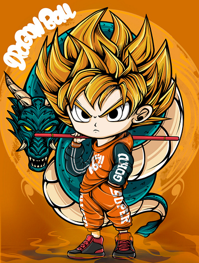 GO KU anime art character comic design dragonball illustration manga son goku