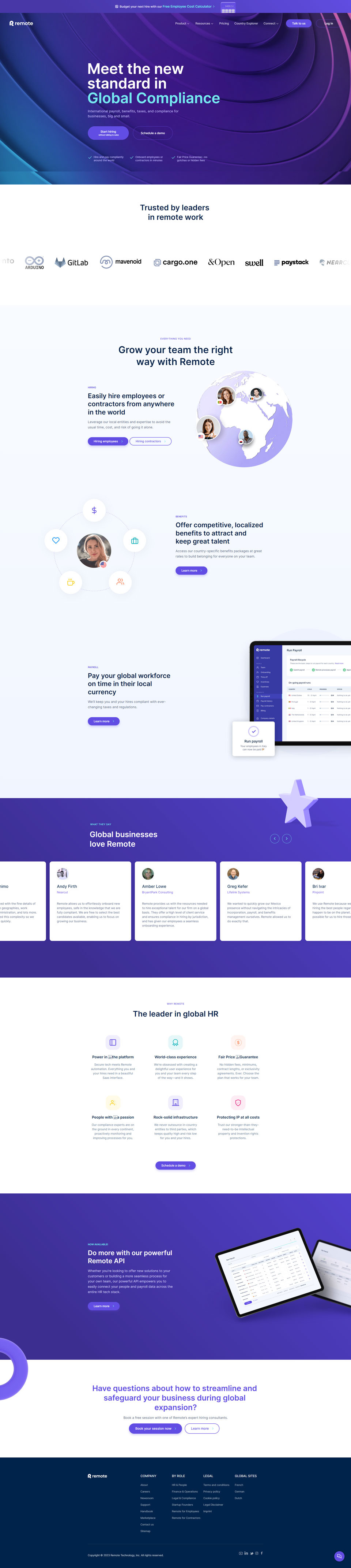 Fintech Website UI Design ui
