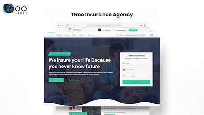 Divi Theme design for insurance agency divi child theme insurance website wordpress theme wordpress theme design