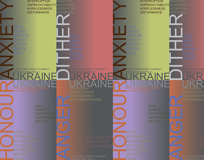 'Stop the War in Ukraine' Project design graphic design poster print social typography vector