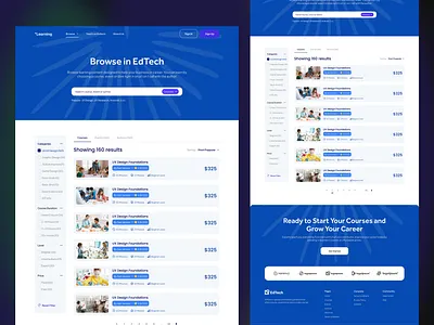 LMS Course browse page - E-Learning design course browse page course browse page design e learning e learning website design landing page lms course browse page lms couse details lms design lms website design lms website design page popular design website