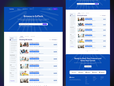 LMS Course browse page - E-Learning design course browse page course browse page design e learning e learning website design landing page lms course browse page lms couse details lms design lms website design lms website design page popular design website