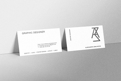 Minimalistic Business Card business card design graphic design logo typography vector